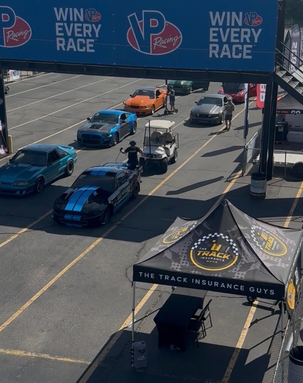 The Track Insurance Guys at the racetrack